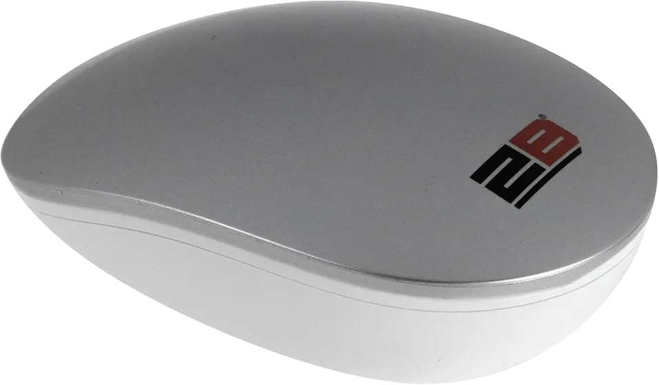 Wireless Mouse 2B, Rechargeable, 1200 DPI, Silver, MO307