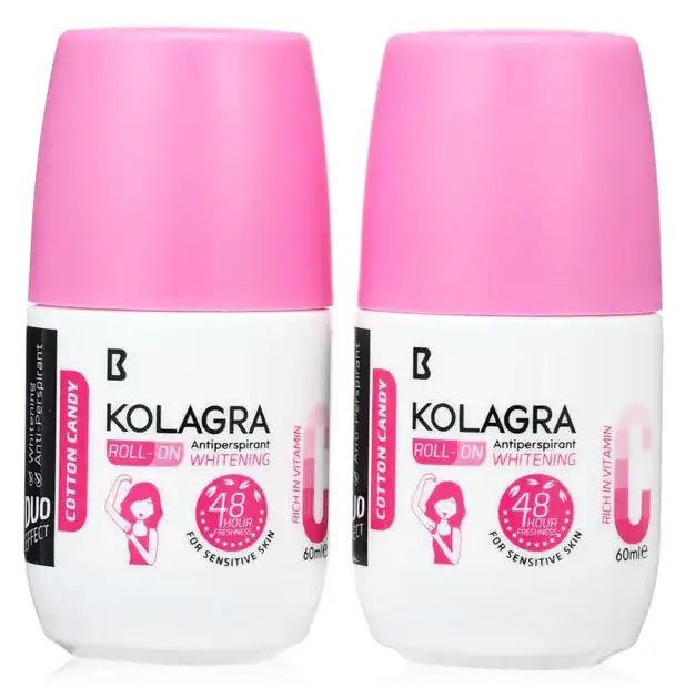 Kolagra Roll On Deodorant Cotton Candy OFFER (1+1)