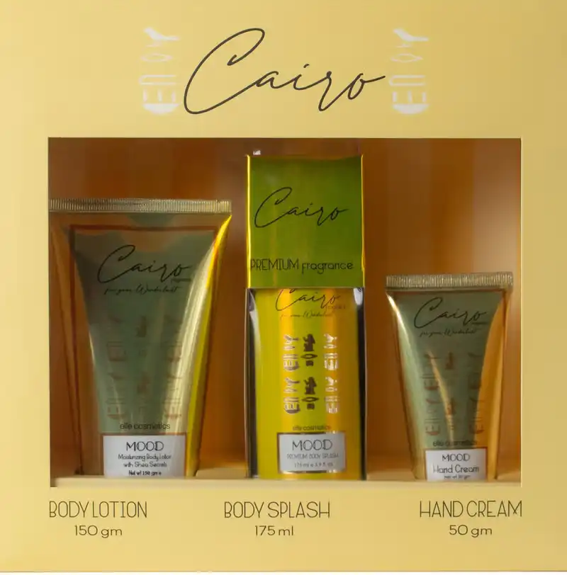 مجموعة مود كايرو (لوشن مود للجسم 150 جم، بادي ميست مود 175 مل، هاند كريم مود 50 جم)
