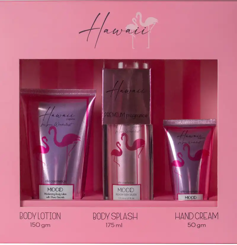Mood Hawaii Set (Mood Body Lotion 150g, Mood Body Mist 175ml, Mood Hand Cream 50g)
