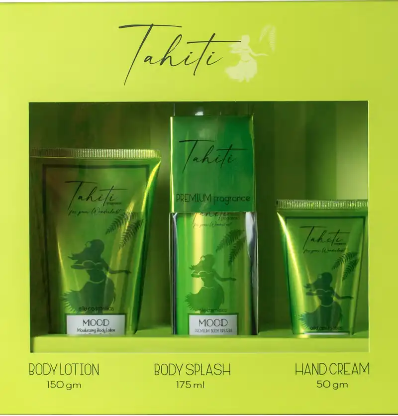 Mood Tahiti Set (Mood Body Lotion 150g, Mood Body Mist 175ml, Mood Hand Cream 50g)
