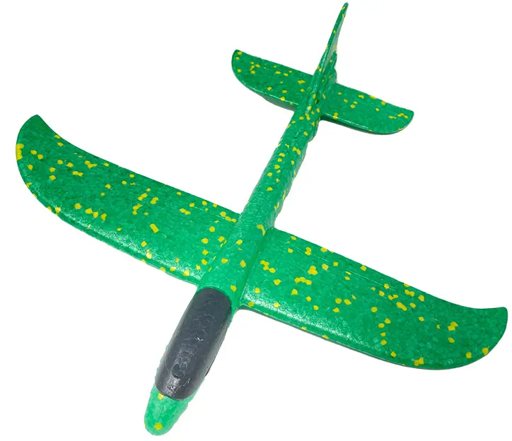 Plastic hand plane toy, multi-colored