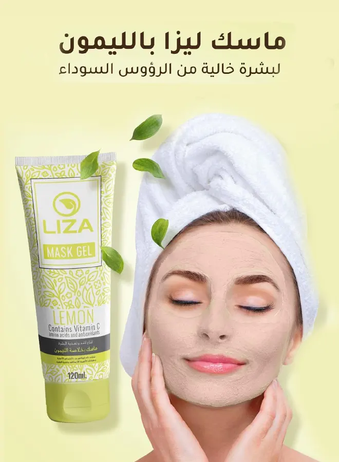 Liza blackhead-free skin mask with lemon, 120 ml