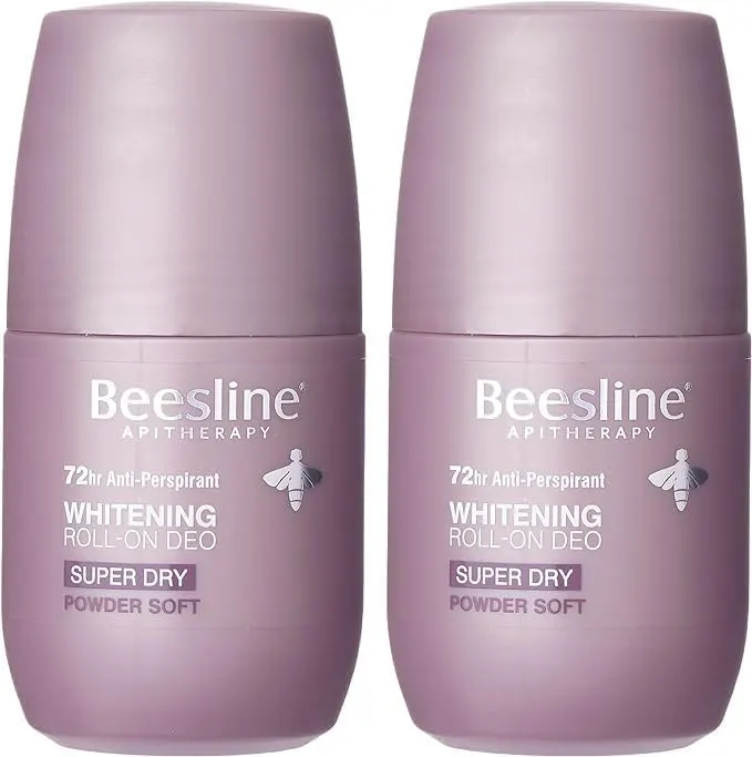 Beesline Smooth Powder Roll-On Deodorant, 2 Pieces, 50 ml