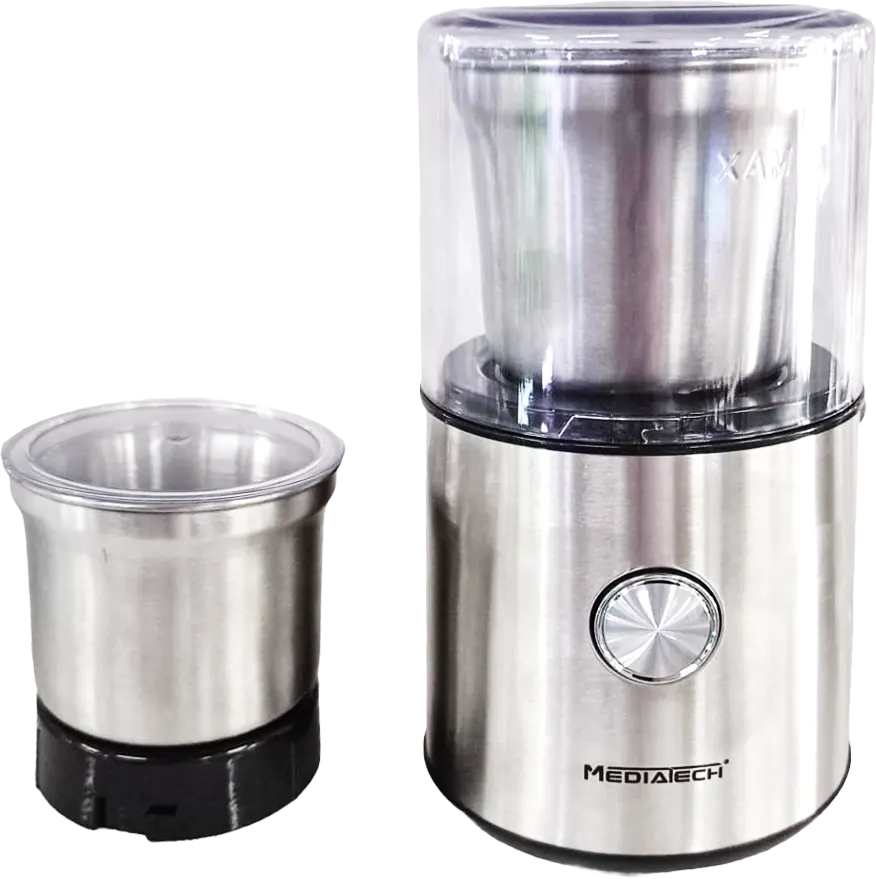مطحنة قهوة ميديا تيك، 220 وات، فضي، MT-CG907