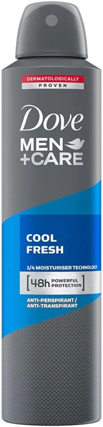 Dove Men Fresh Cool Deodorant Spray, 250 ml