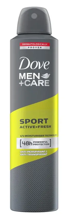 Dove Men Sport Active Deodorant Spray, 250 ml