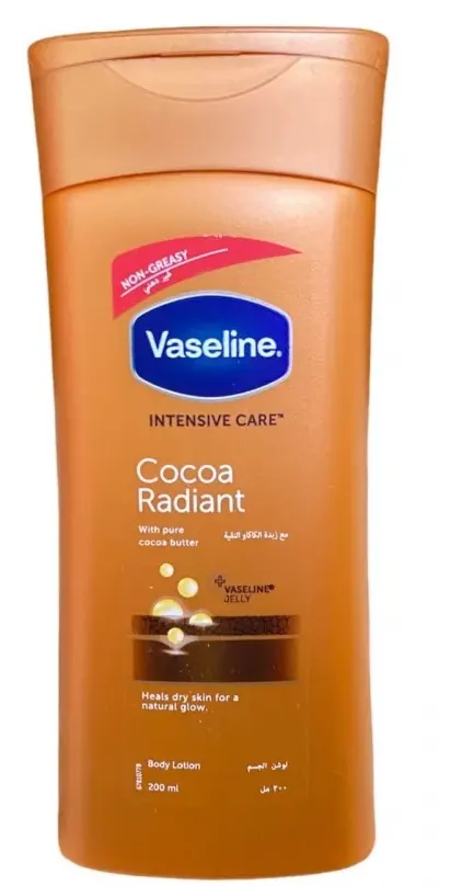 Vaseline Cocoa Butter Body Lotion, Vaseline Body Moisturizer for Dry Skin, 200ml.