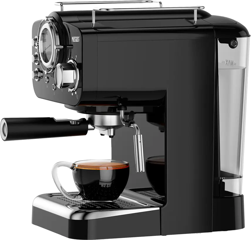 ماكينة تحضير قهوة الإسبريسو ميديا تك، 1100وات، 15 بار، أسود، MT-CM301