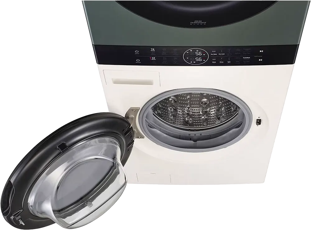 LG Full Automatic Washing Machine, Front Load, 13 Kg - Dryer 10 Kg, 1400 Rpm, Digital Touch Screen, Inverter, Green*Beige, FWT1310BG