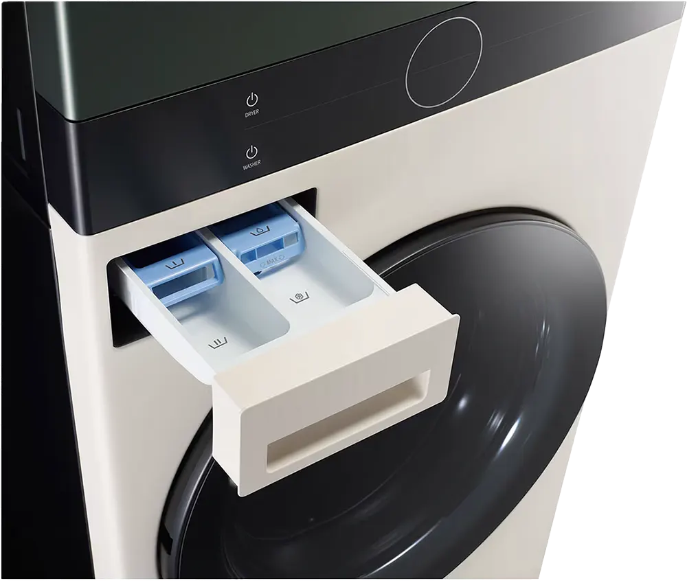 LG Full Automatic Washing Machine, Front Load, 13 Kg - Dryer 10 Kg, 1400 Rpm, Digital Touch Screen, Inverter, Green*Beige, FWT1310BG