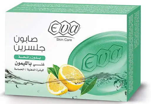 Eva Skin Care Glycerin soap rich in lemon for oily and sensitive skin, 120 g