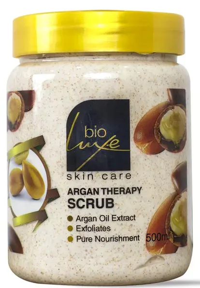 Bioluxe Argan Body Scrub, 500ml.