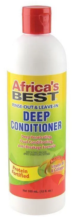 Africa's Best Conditioner, for deep moisturizing of hair, with vitamin and collagen extracts, 355 ml