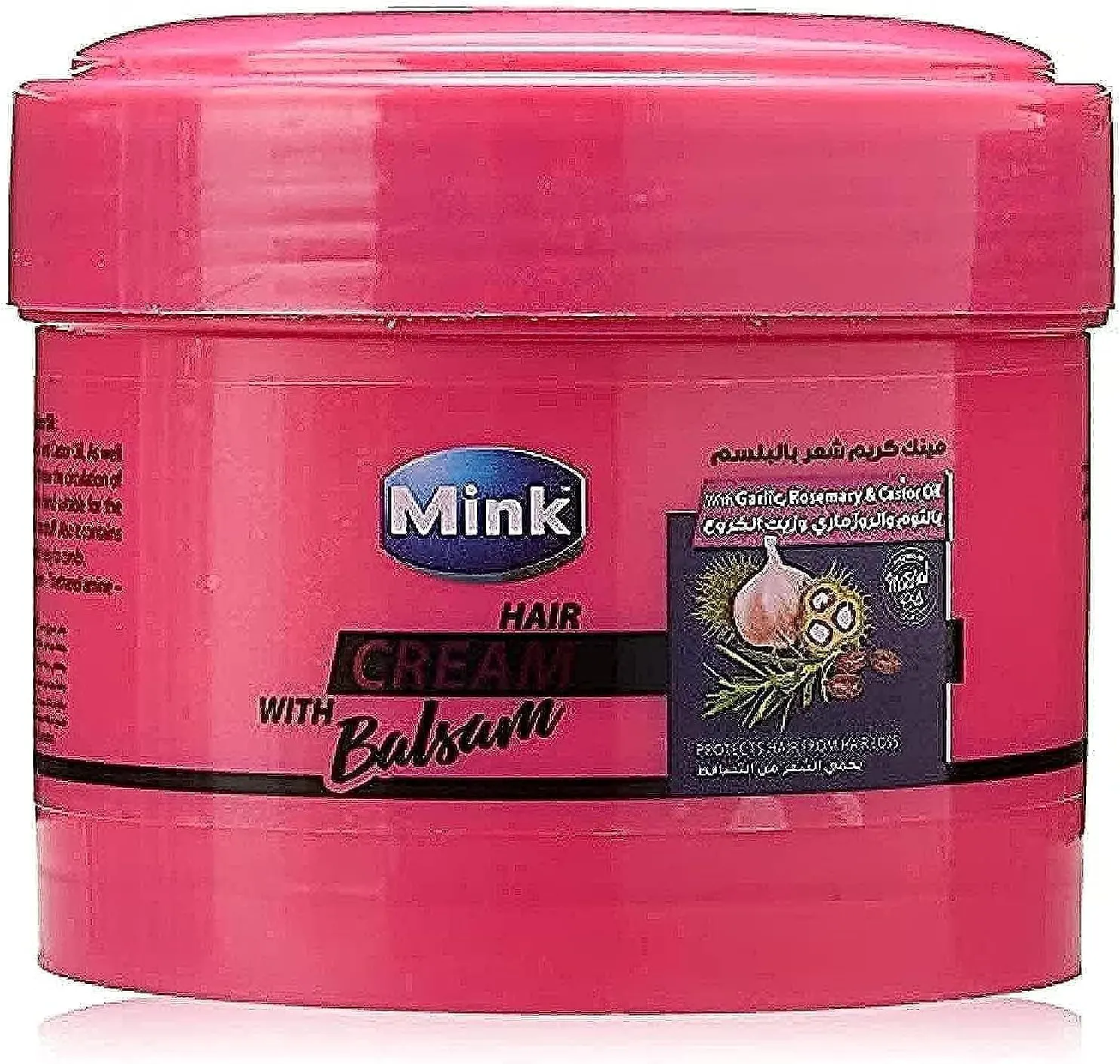 Mink conditioner cream, for hair loss, with garlic, rosemary and castor oil extracts, 250 ml