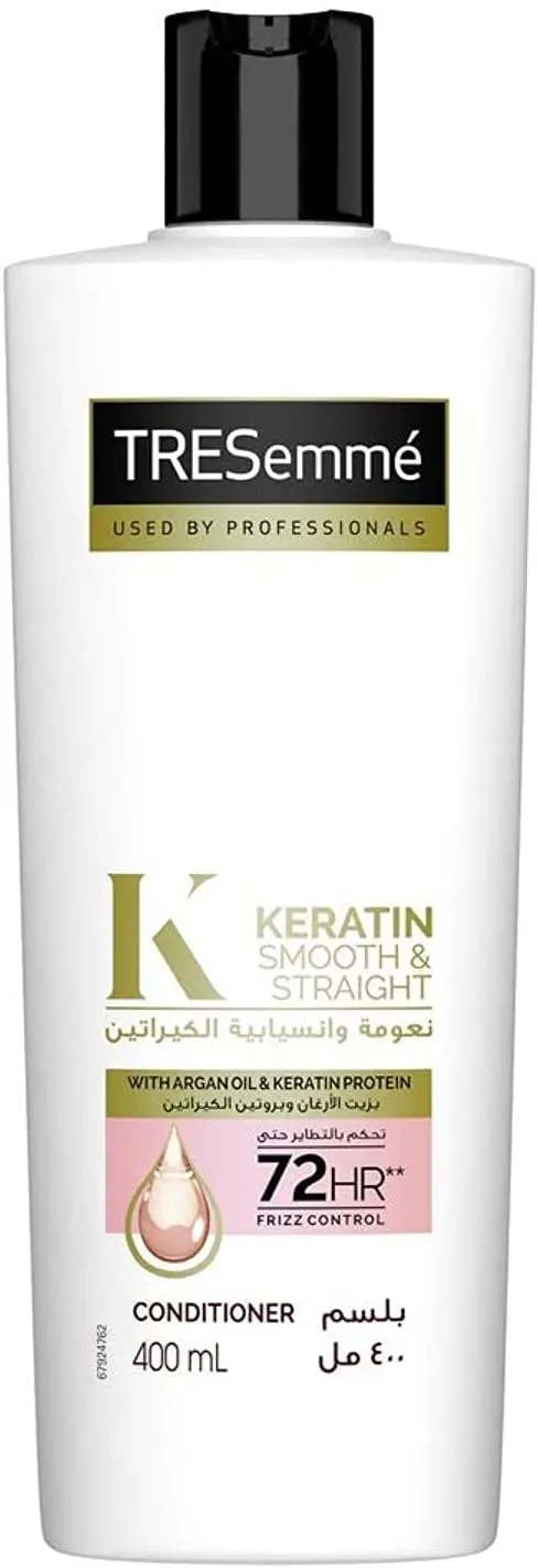 TRESemmé conditioner, for dry and frizzy hair, with argan oil extract and keratin protein, 400 ml