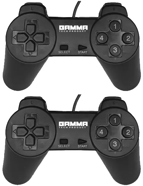 ذراع تحكم هزاز للكمبيوتر جاما، USB، أسود، GT-200