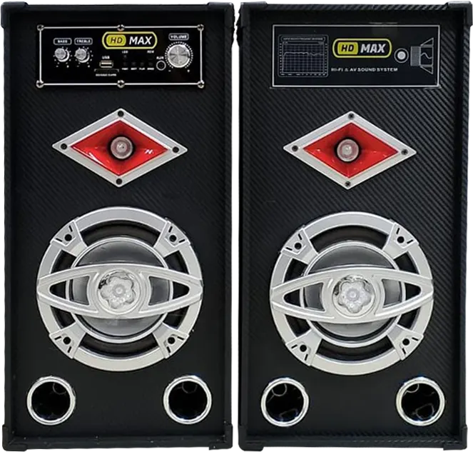 سماعات  اتش دي ماكس صب ووفر، بلوتوث، منفذ يو اس بي، اسود، HD-7700