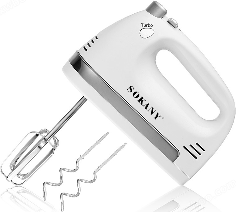 Sokany Egg Beater, 400 Watt, 5 Speeds, White, CX-6658