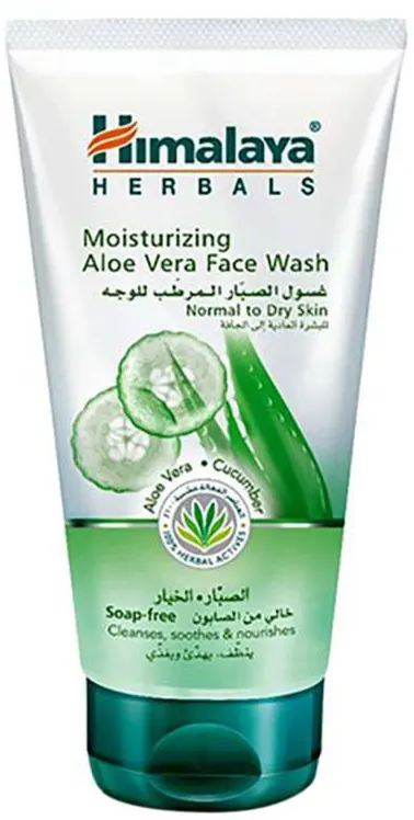 Face wash, for normal to dry skin, with aloe vera and cucumber extract from Himalaya, 50 ml