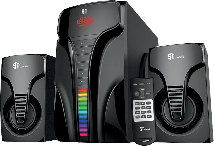 Subwoofer Speakers Standard Gladiator 6000, Bluetooth, USB Port, Led Light, Black