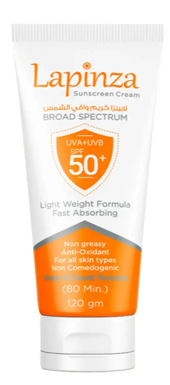 واقي شمس ميلانو لابينزا عامل حمايه 50+، لجميع أنواع البشرة، 120 جم، كريم