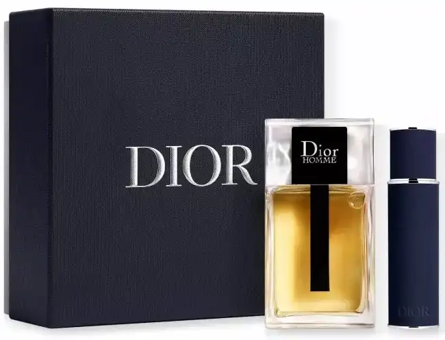 Dior  Homme  By christian dior For  Men  EDT 100ML +Spray Travel  Set