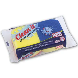 Waritex Clean it semi-circular Cleaning  sponge , 2 pieces, colors