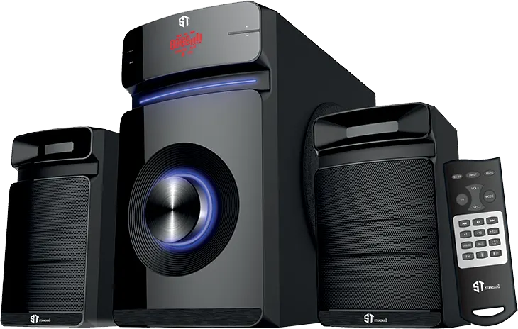 Subwoofer Speakers Standard Vortex 6000, Bluetooth, USB Port, Led Light, Black