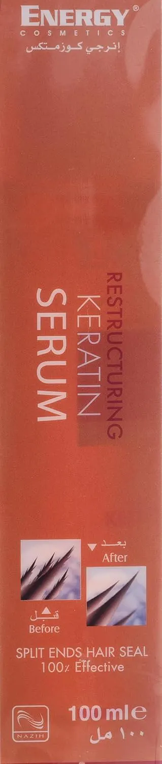 Energy Cosmetics Keratin Revitalizing Hair Serum, 100 ml