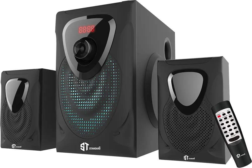 Subwoofer Speakers Standard Triangle 2500, Bluetooth, USB Port, Black