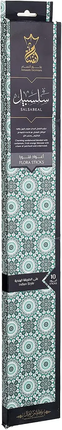 Ansaam Salsabil incense , 10 flora sticks, Indian style