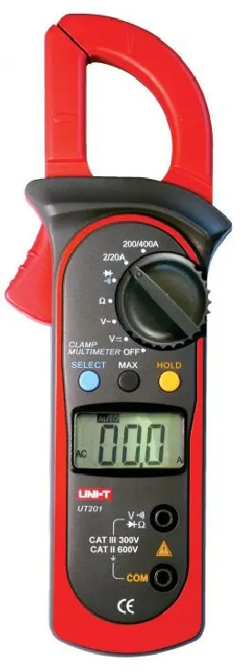 Uni-T Digital Clamp, 400 amps, 600 volts, UT-201