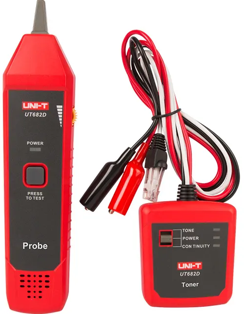 جهاز فحص وتعقب الأسلاك الشبكية يوني ترند،9 فولت،UT-682D