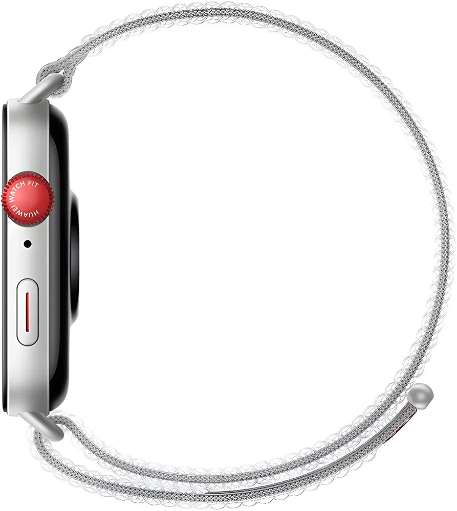 ساعة هواوي الذكية فيت 3 اصدار NFC، شاشة اموليد 1.82 بوصة، حزام نايلون، مقاومة للماء، رمادي