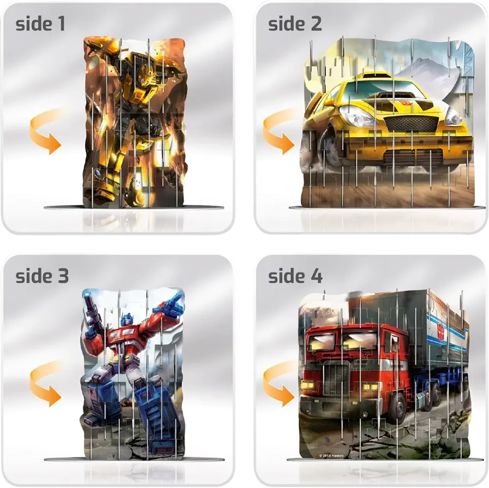 Transformers 4-Side 3D Puzzle, 60 Pieces