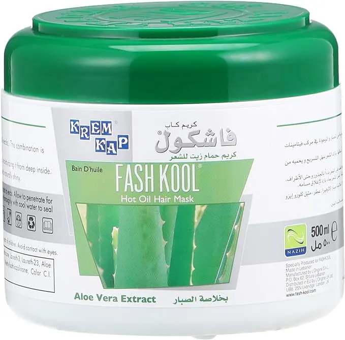 Fashkool hair oil cream for damaged hair, with aloe vera extract, 500 ml