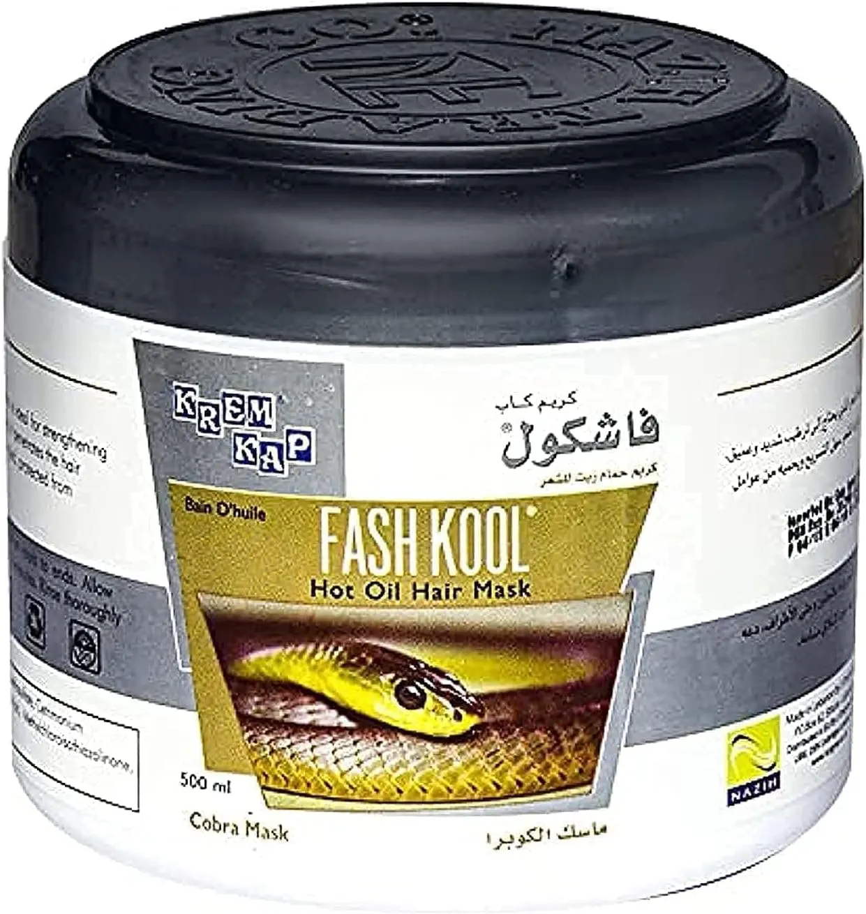 Fashkool bath cream and oil, for thin and falling hair, cobra mask 500 ml