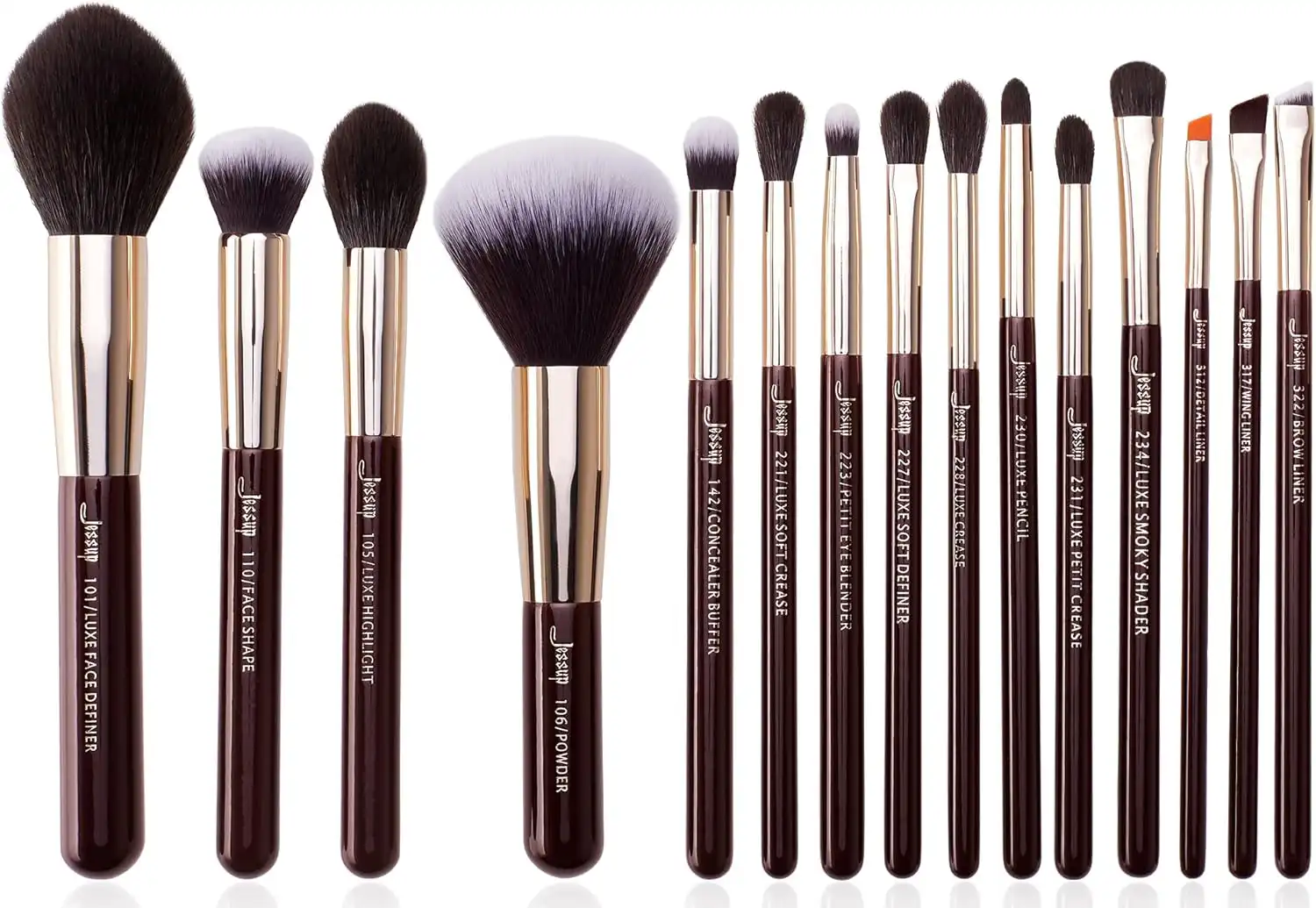 JESSUP T282 MAKEUP BRUSHES SET 15PCS