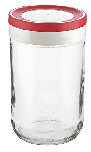 برطمان زجاج بغطاء لف من تيتيز، 660 مل ،ألوان متعددة،KC-123