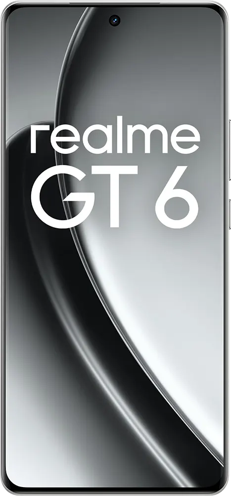 Realme GT6 Dual SIM Mobile, 512GB Internal Memory, 16GB RAM, 5G Network, Fluid Silver
