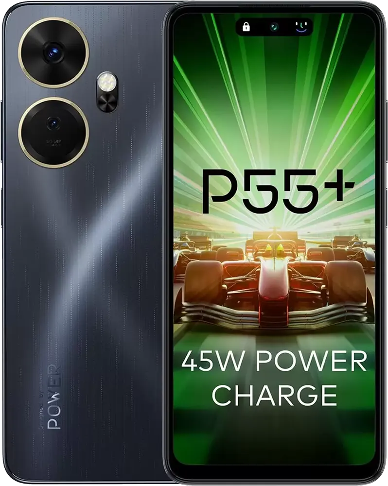 ITEL P55 Plus Dual SIM Mobile, 256GB Memory, 8GB RAM, 4G LTE, Meteor Black