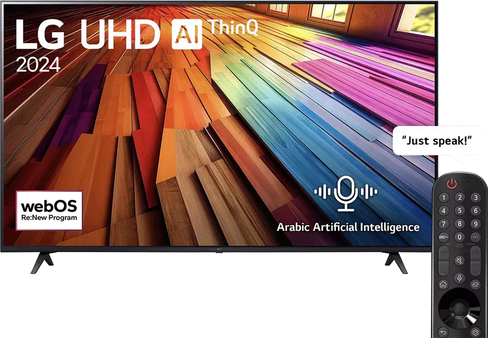 LG TV, 65 Inches, Smart, LED, Built-In Receiver, 4K UHD Resolution, Magic Remote, Model 65UT80006LA