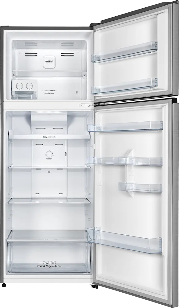 Hisense No Frost Refrigerator, 418 litres, 2 Doors, Inverter ,Silver, RT3N418NBCA