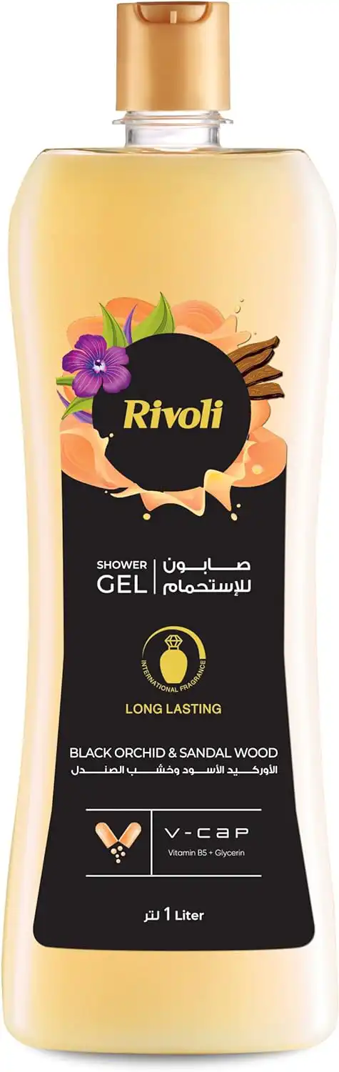 Rivoli BLACK ORCHID & SANDAL WOOD Shower Gel 1L