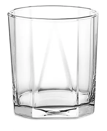 Ocean Pyramids Cup Set, 330 ml, 6 pieces, transparent