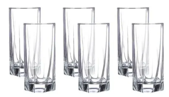 Pasabahce Luna Shop Set, 375 ml, 6 pieces, clear, 42358