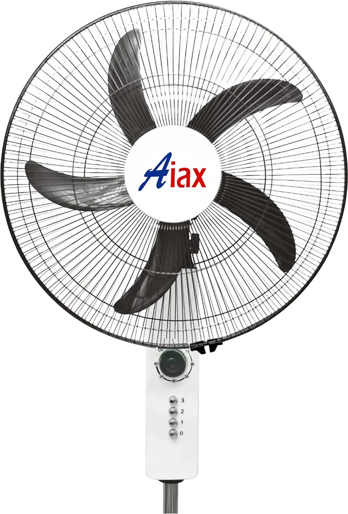 Aiax Stand Fan, 18 Inches, 3 Speeds, Black*White, WE-102SF