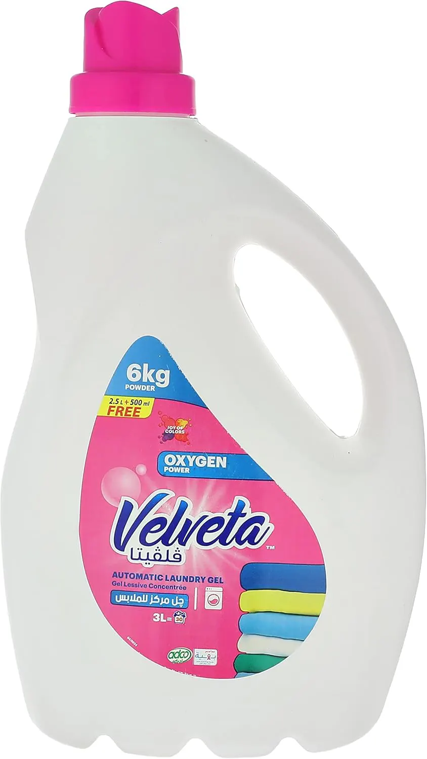 فلفيتا جل أوتوماتيك للملابس الالوان، بقوة الأوكسجين ،3 لتر