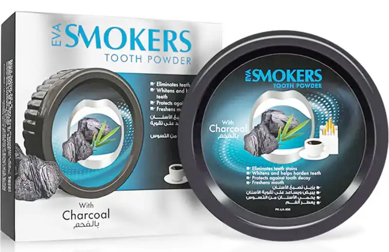 Eva Smokers Charcoal Tooth Powder, 40g.